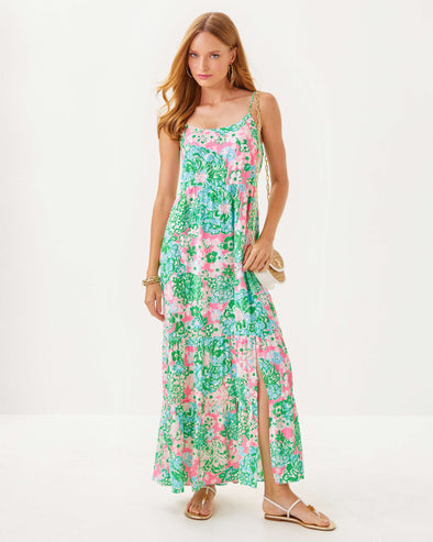 Lilly Pulitzer Teresa Maxi Dress - Multi - Plumes In Bloom