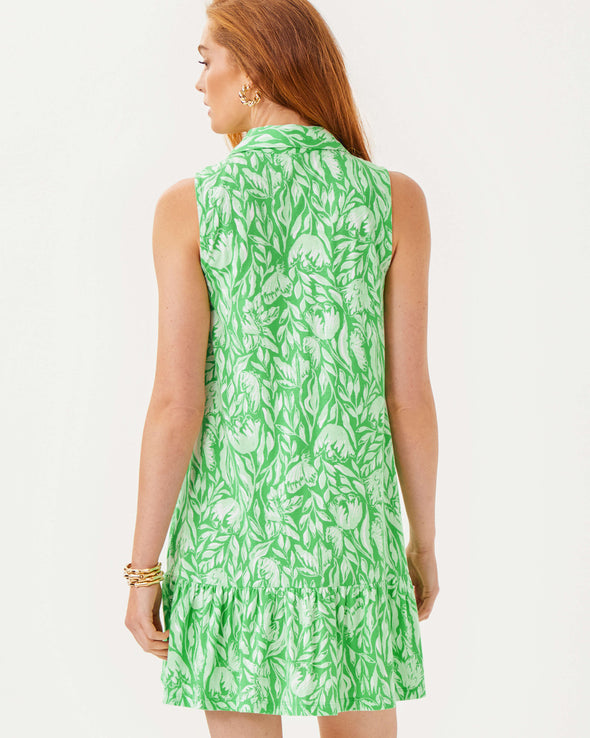 Lilly Pulitzer Riegan Dress - Fauna Green - Tulip To Tango Large