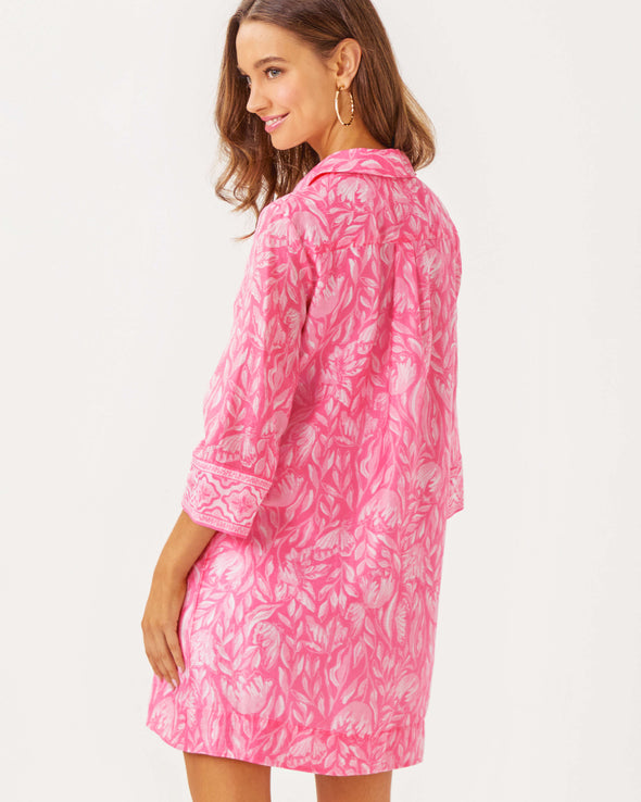 Lilly Pulitzer Daphnie Tunic Dress - Rousseau Pink - Tulip To Tango Enginee