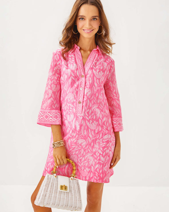 Lilly Pulitzer Daphnie Tunic Dress - Rousseau Pink - Tulip To Tango Enginee