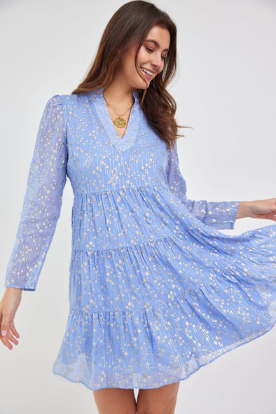 Sail To Sable x The Lucky Knot Addison Dress - Hydrangea