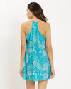 Back view of the Jude Connally Bailey Dress - Enchanted Sea Aqua
