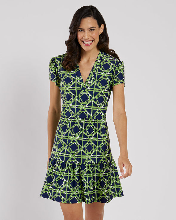 Jude Connally Ginger Dress - Bamboo Ratan Navy