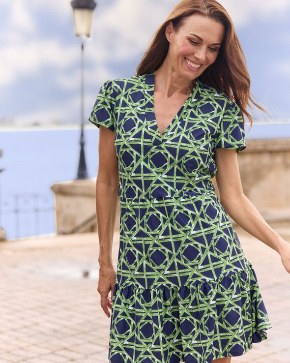 Jude Connally Ginger Dress - Bamboo Ratan Navy