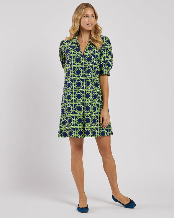 Jude Connally Emerson Dress - Bamboo Ratan Navy