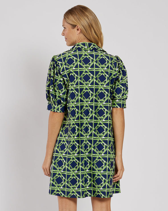 Jude Connally Emerson Dress - Bamboo Ratan Navy