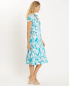 Side view of the Jude Connally Libby Dress - Birds And Butterflies White