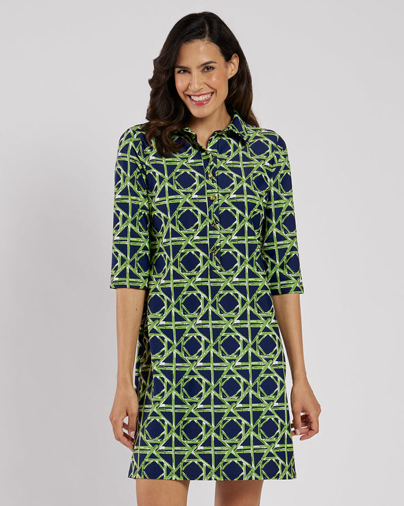 Jude Connally Susanna Dress - Bamboo Ratan Navy