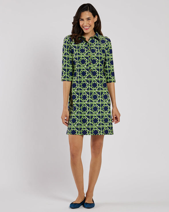 Jude Connally Susanna Dress - Bamboo Ratan Navy