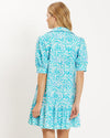 Back view of the Jude Connally Tierney Dress - Painted Tile Aqua