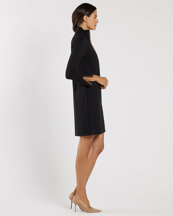 Jude Connally Anna Dress - Black/Saddle