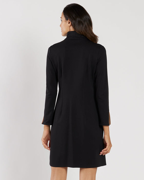 Jude Connally Anna Dress - Black/Saddle