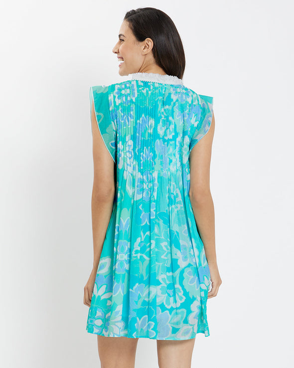 Jude Connally Larissa Dress - Blooming Tile Aqua