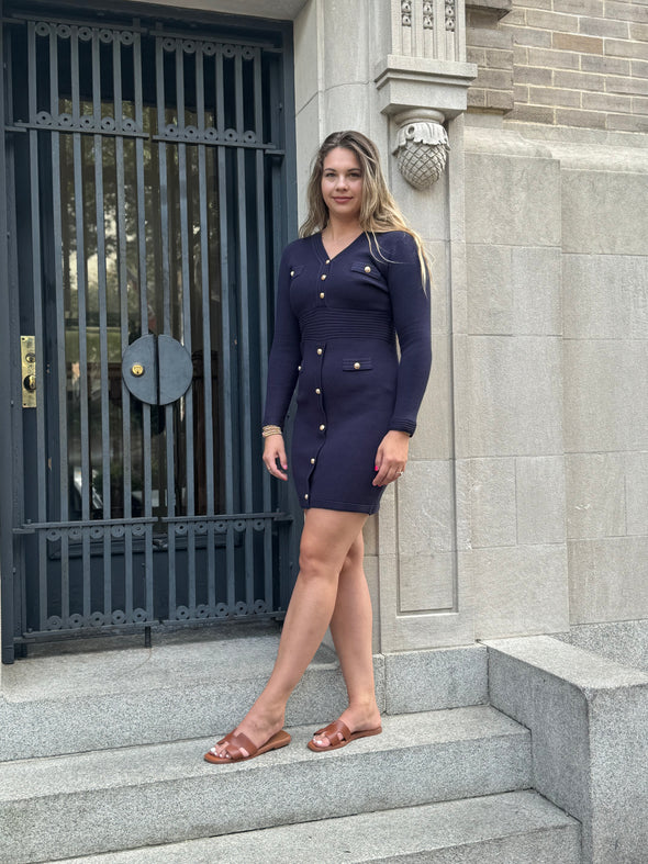 The Jackie Dress - Navy