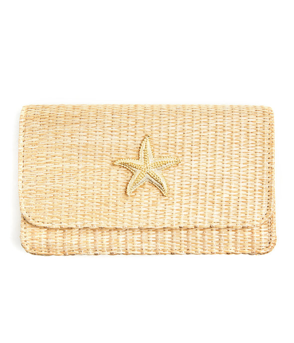 Lisi Lerch Ruby Straw Clutch - Starfish