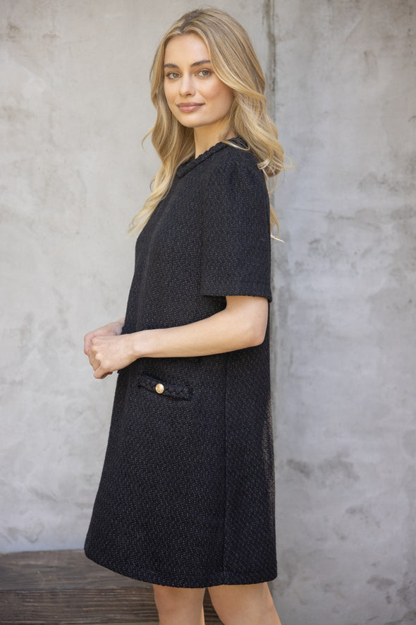 Kennedy Tweed Dress Black