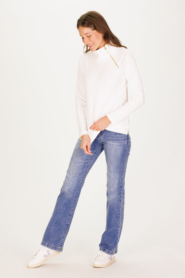 Duffield Lane Bowen Sweatshirt - White