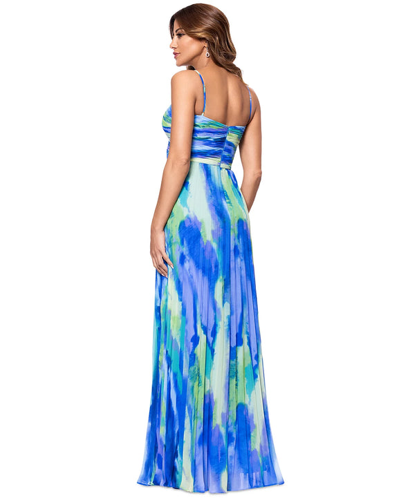 Sheri Xscape Chiffon Halter Maxi