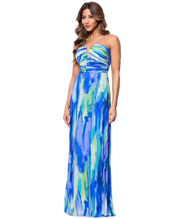 Sheri Xscape Chiffon Halter Maxi