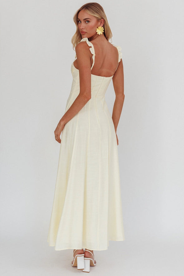 Palm Beach Maxi Dress - Yellow