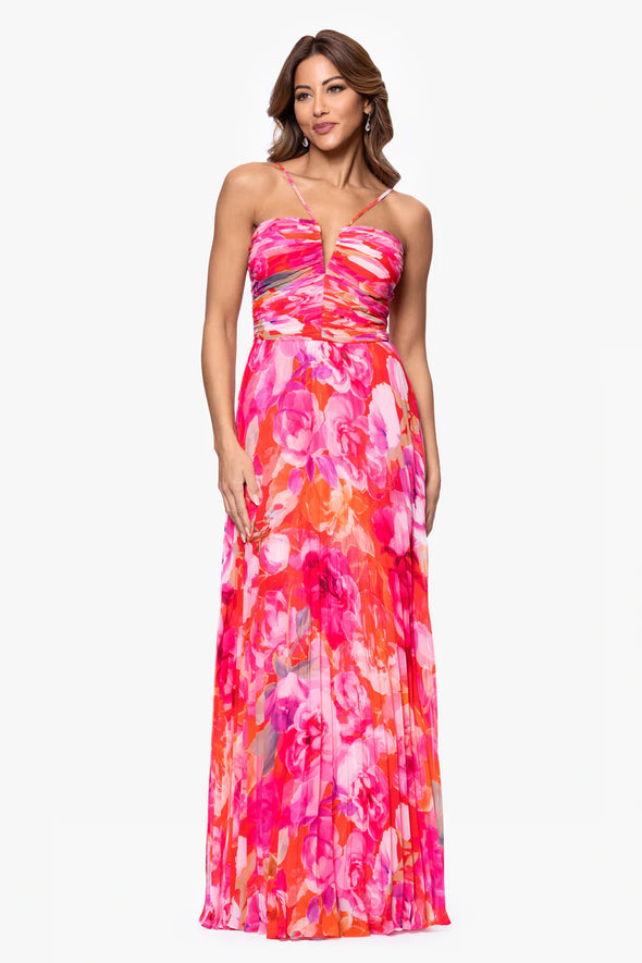 Eva Xscape Chiffon Halter Maxi