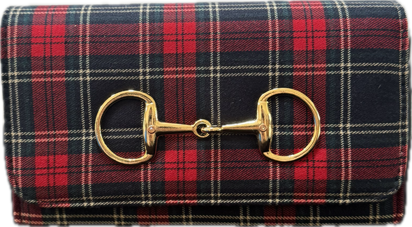 Lisi Lerch Ruby Clutch - Red Plaid Snaffle