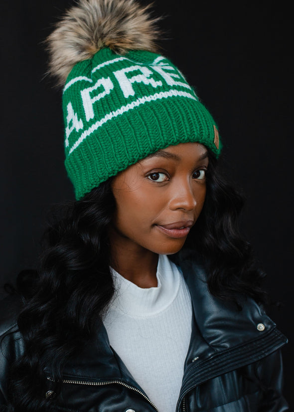 Apres Pom Pom Beanie - Green