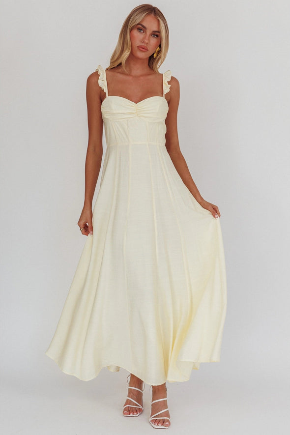 Palm Beach Maxi Dress - Yellow