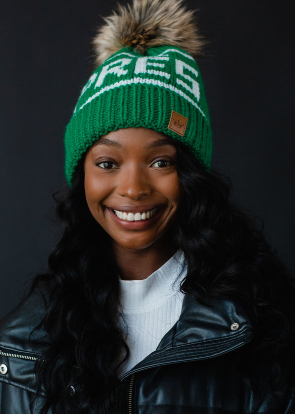 Apres Pom Pom Beanie - Green