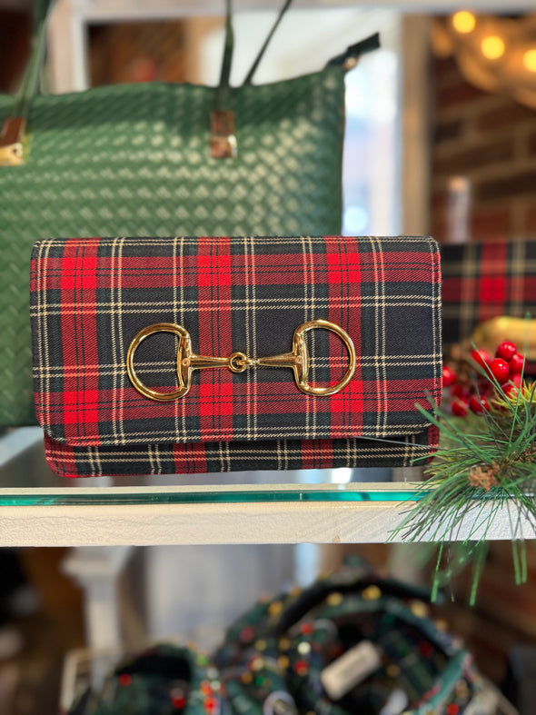 Lisi Lerch Ruby Clutch - Red Plaid Snaffle