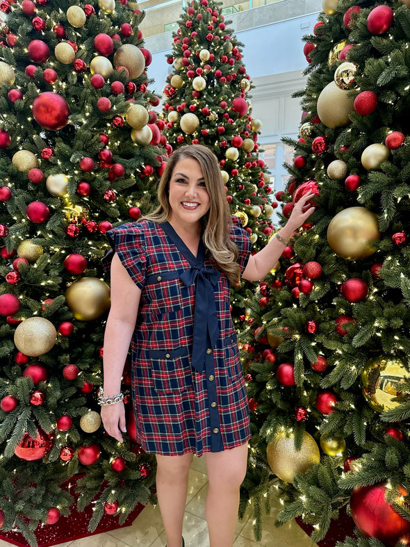 Yuletide Plaid Perfection Dress