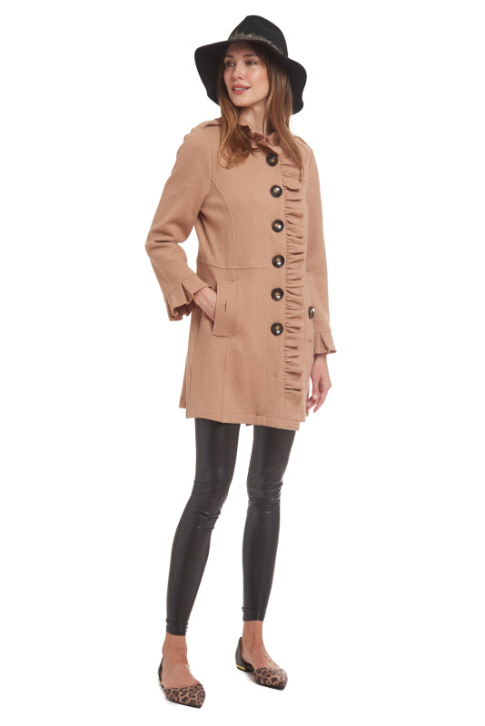 Patty Kim Claudia Wool Coat - Camel