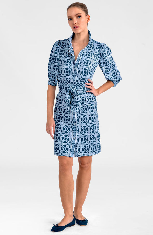 Gretchen Scott Swagger Dress - Ring Toss - Navy