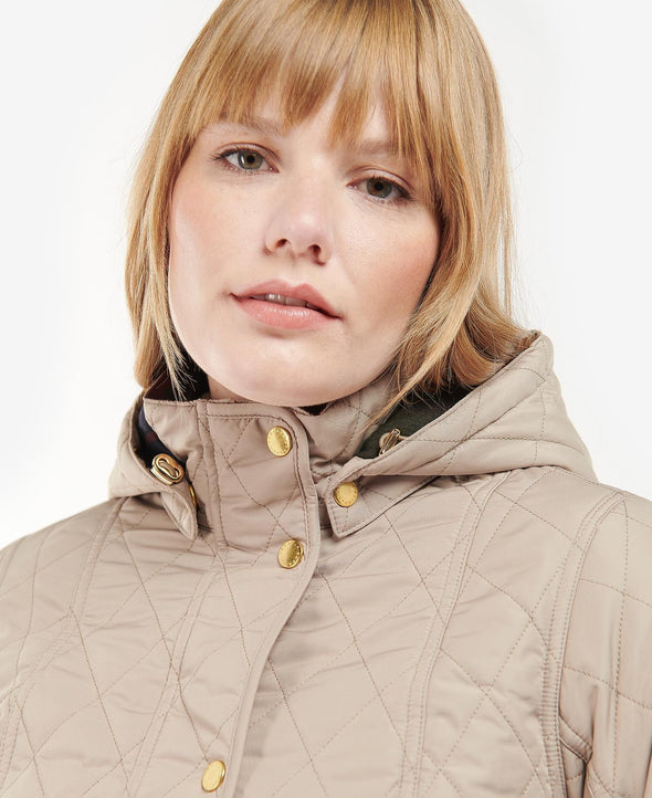 Barbour Millfire Quilted Jacket - Light Fawn Classic