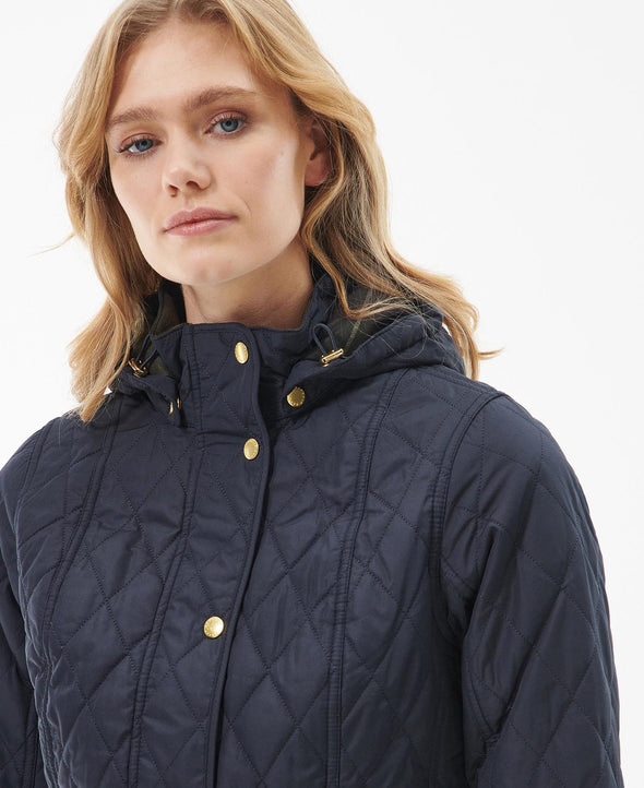 Barbour Millfire Quilted Jacket - Navy Classic