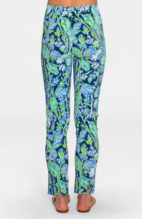 Gretchen Scott Gripeless Pull On Pant - Vintage Vine Classic Navy