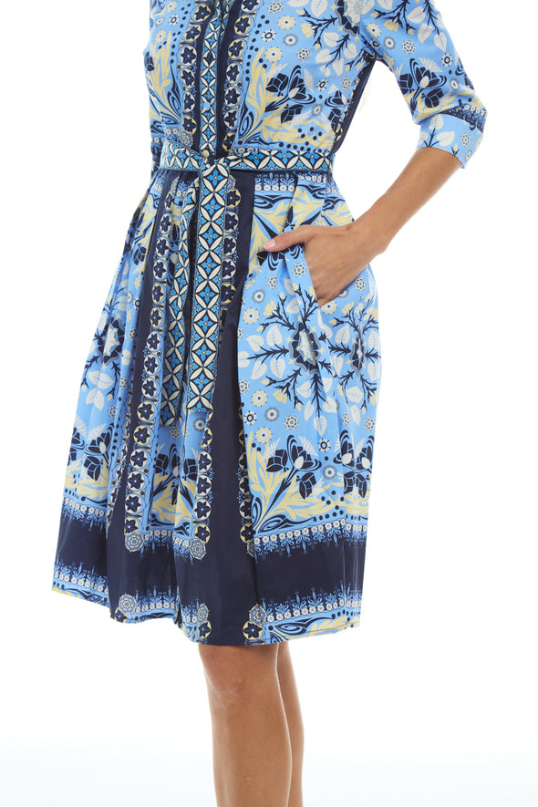 Patty Kim Kelly Dress - Navy Etro