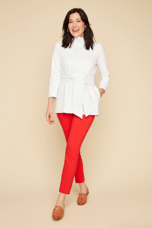 Renuar Tie Front Jacket - White