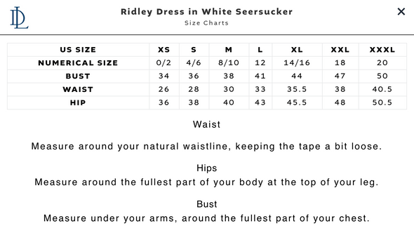 Duffield Lane Ridley Dress - White Seersuckser