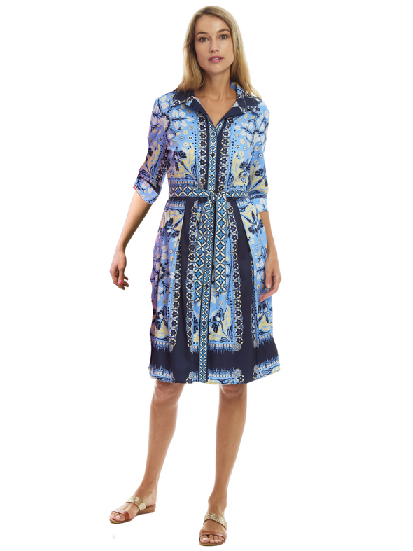 Patty Kim Kelly Dress - Navy Etro