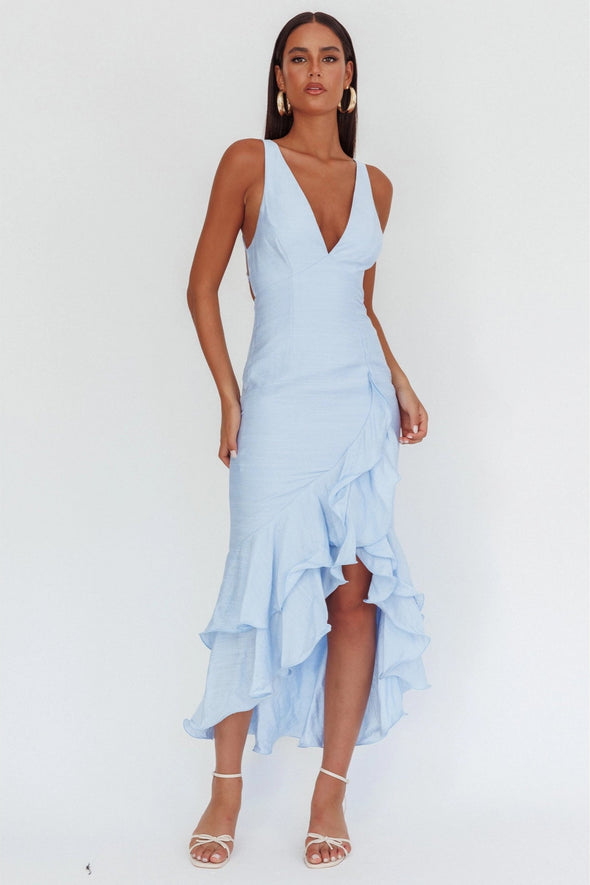 Gisele Ruffle Maxi Dress