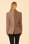 Back view of the Dolce Cabo Horsebit Blazer - Brown Multi