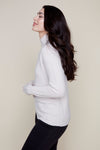 Side view of the Renuar Oyster sweater