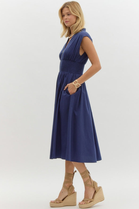 Marylin Maxi Dress - Navy