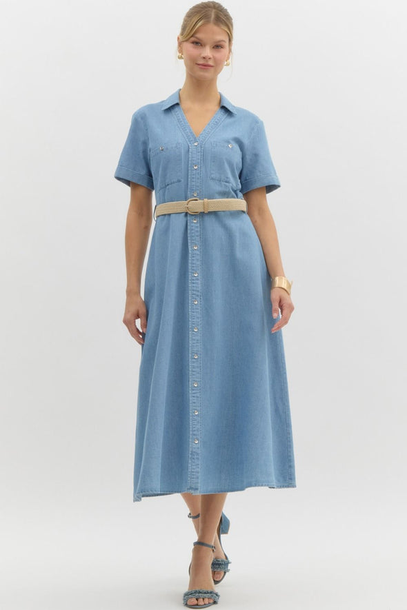 Charlotte Day Dress - Light Blue