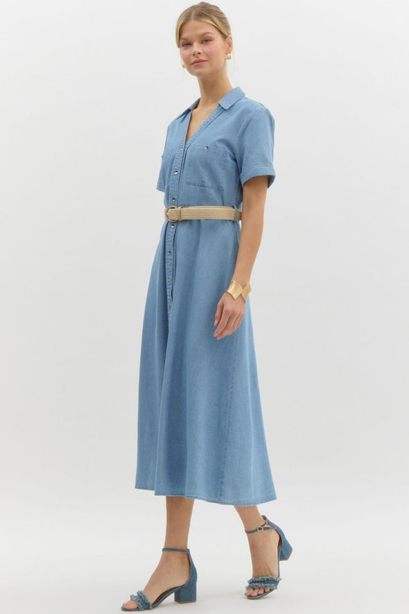 Charlotte Day Dress - Light Blue