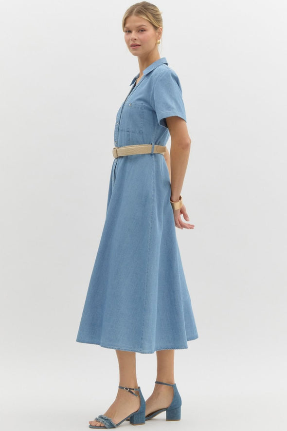 Charlotte Day Dress - Light Blue