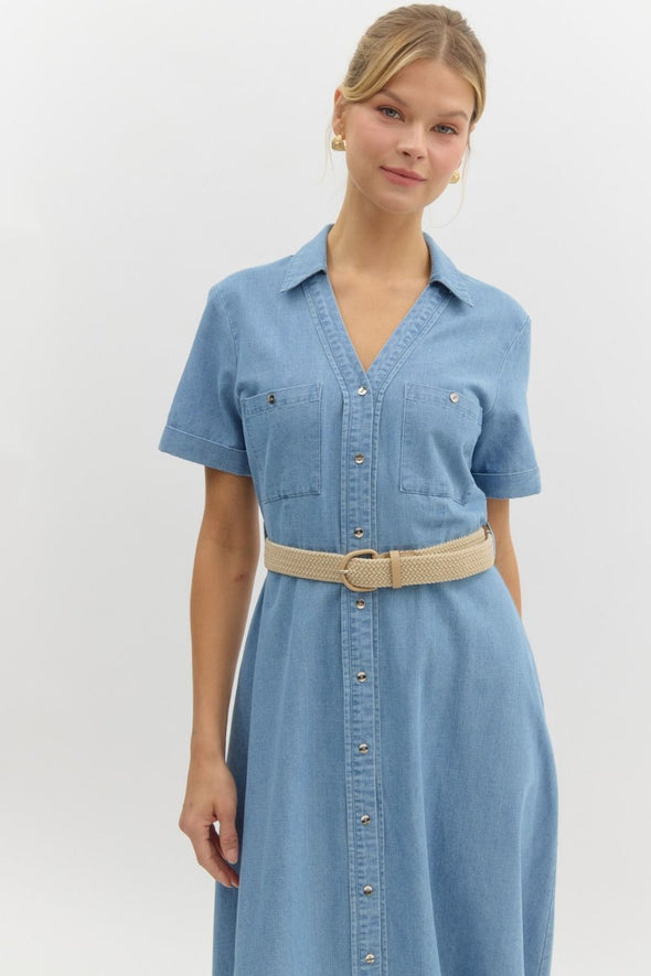 Charlotte Day Dress - Light Blue