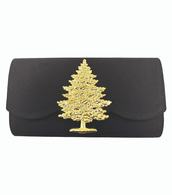 Lisi Lerch Avery Scallop Clutch - Black Fir