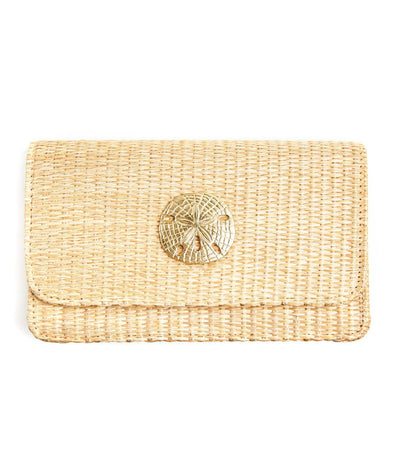 Lisi Lerch Ruby Straw Clutch - Sand Dollar